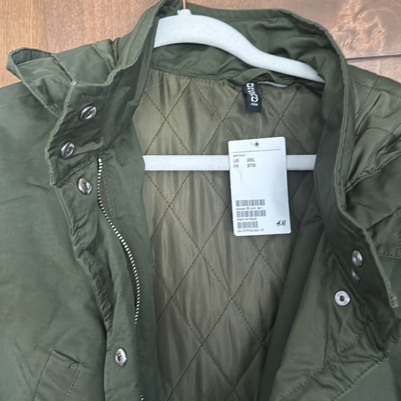 NWT 2X Olive green H&M plus size jacket - Picture 2 of 6